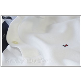 TOMMY HILFIGER BIALA MESKA KOSZULKA POLO
